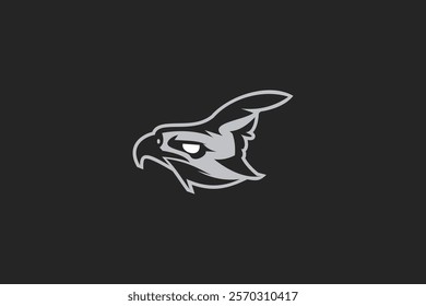 javan eagle icon Logo Vector Illustration. Suitable for business company, modern company, sport logo, etc.
