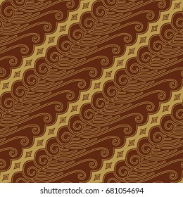 Javanese Batik Seamless Pattern - Set F3B Lereng