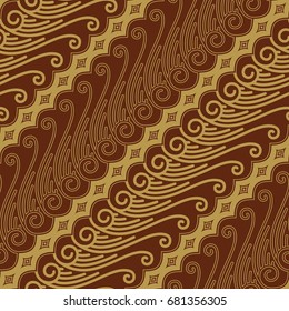 Javanese Batik Seamless Pattern - Set F3D Lereng
