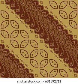 Javanese Batik Seamless Pattern - Set GF Kawung

