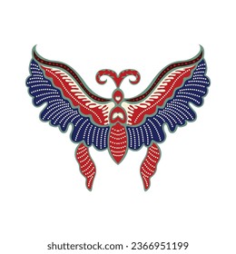Icono de mariposa javanesa ilustración vectorial