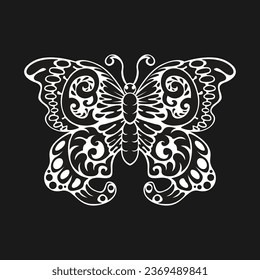 Icono de mariposa javanesa ilustración vectorial