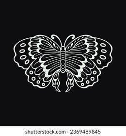 Javanese butterfly icon vector image illustration