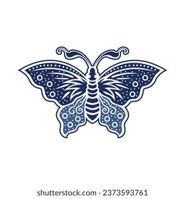 Javanese butterfly icon vector image illustration