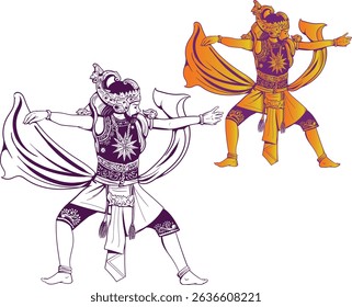 javanese dancer, traditional dance, folk dance
