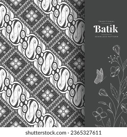 javanese decorative batik pattern art