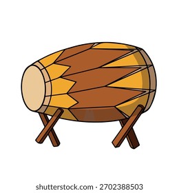 Javanese drum vector illustration, original style