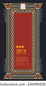 Javanese Ethnic illustration for social media or event poster