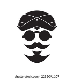 Javanese hat symbol or blangkon
 icon,logo illustration design template