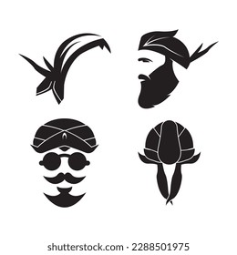 Javanese hat symbol or blangkon
 icon,logo illustration design template