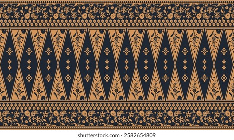 javanese Indonesian Batik Pattern template