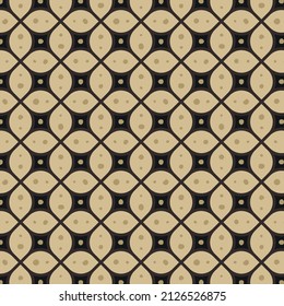 Javanese Kawung Pattern. Indonesian Batik