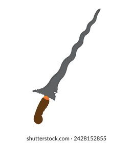 Javanische keris Symbol Vektor Illustration Design