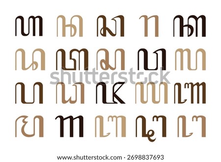 Javanese script or aksara jawa for culture education concept