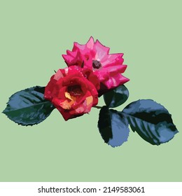 the Javanese's Roses are usualy consist of two-tone petal color, light yellow and dark red. the source photo was taken by me at the rainy morning,  to create freshness ambience