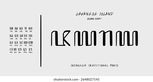 Javanesse scrip font indonesiao history java island bold original clyural ancoent art feom past art design fusiomn symbol logo
