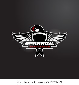 Javanesse sparrow mascot logo