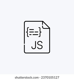 JavaScript Programming Icon - Web Development, Coding, and Front-End Scripting Symbol - Ideal for Software Development, JavaScript Frameworks, and UI Development
