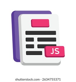 JavaScript  Vector style icon. Eps 10 file