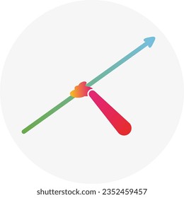 Javelin throw competition icon. Sport sign.
