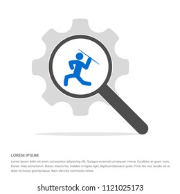 Javelin Throw Icon - Free vector icon