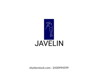 Javelin throw sport vector line icon. Javelin throw stance. sport pictogram, vector illustration.
