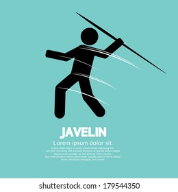 Javelin Vector Illustration