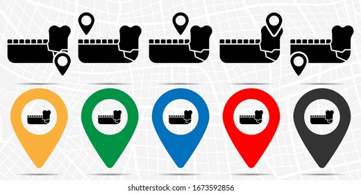 Jaw, Bone, Break Icon In Location Set. Simple Glyph, Flat Illustration Element Of Bone Injury Theme Icons