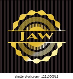 Jaw gold shiny badge