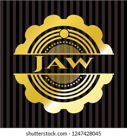 Jaw gold shiny emblem