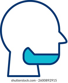 Jaw Icon Element For Design