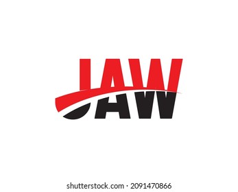 JAW Letter Initial Logo Design Vector Illustration