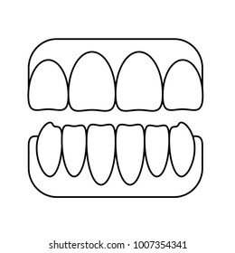 jaw with teeth icon