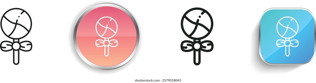 jawbreaker icon. Thin Linear, Regular and Button Style Design Isolated On White Background