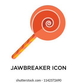 Jawbreaker icon vector isolated on white background for your web and mobile app design, Jawbreaker logo concept