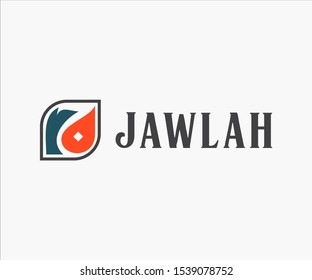 Jawlah logo vector with Illustrator EPS10