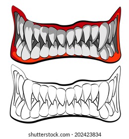 monster teeth texture