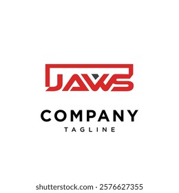 JAWS Wordmark square logo icon vector