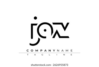 JAX abstract letter design. Modern Business Logo Design With Abstract Typography and Contemporary Style