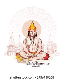 Jay Shri Ram,Happy Hanuman Jayanti, celebrates the birth of Lord Sri Hanuman