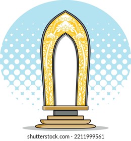 jayastamba monument in nganjuk city vector