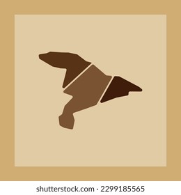 Jayawijaya map geometric simple design