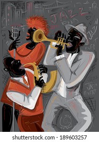 Jazz Band, Music (vector Art)