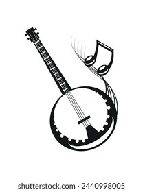 jazz banjo music illustration vector