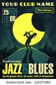 Jazz and blues poster