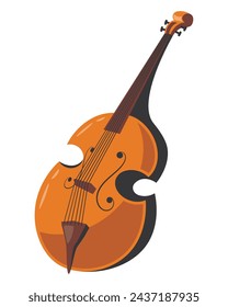 jazz cello instrument illustration vector