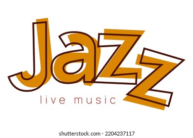 Jazz Concept Music Retro Poster. Advertising Banner Design