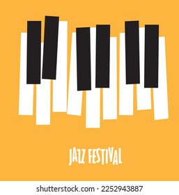 jazz concert, banner or poster. vector illustration