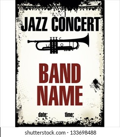 Jazz concert poster