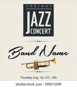 Jazz concert poster